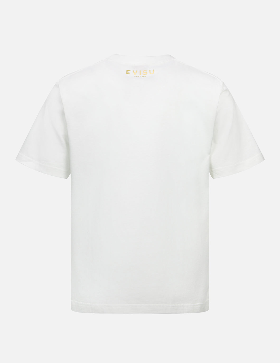 Kamon and Logo Foil Print Regular Fit T-shirt
